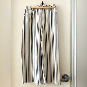 CUTE PIN STRIPED BLUE & WHITE JEANS -SPRING/SUMMER!